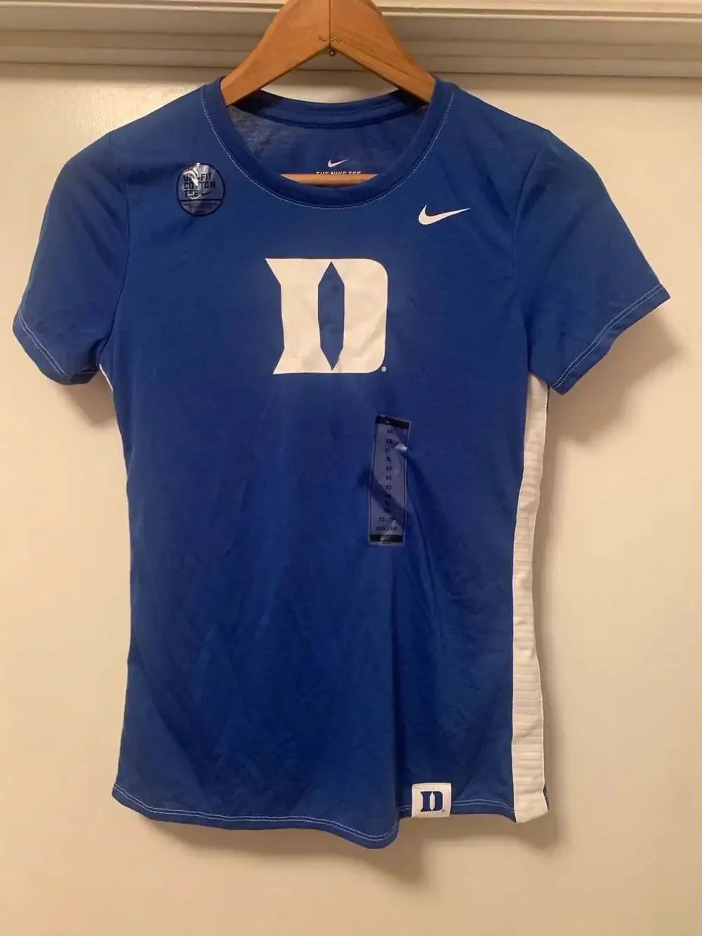 Nike Duke Blue Devils Dri-FIT Cotton Women’s T-Shirt Size XS NWOT